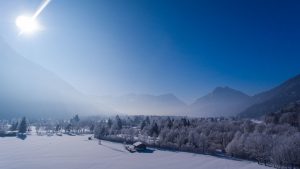 Winter am Ferienhaus Hofer in Oberau
