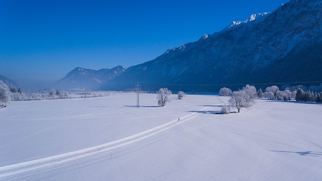 Winter am Ferienhaus Hofer in Oberau